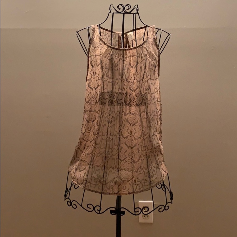 Old Navy Snake Skin Tank Top